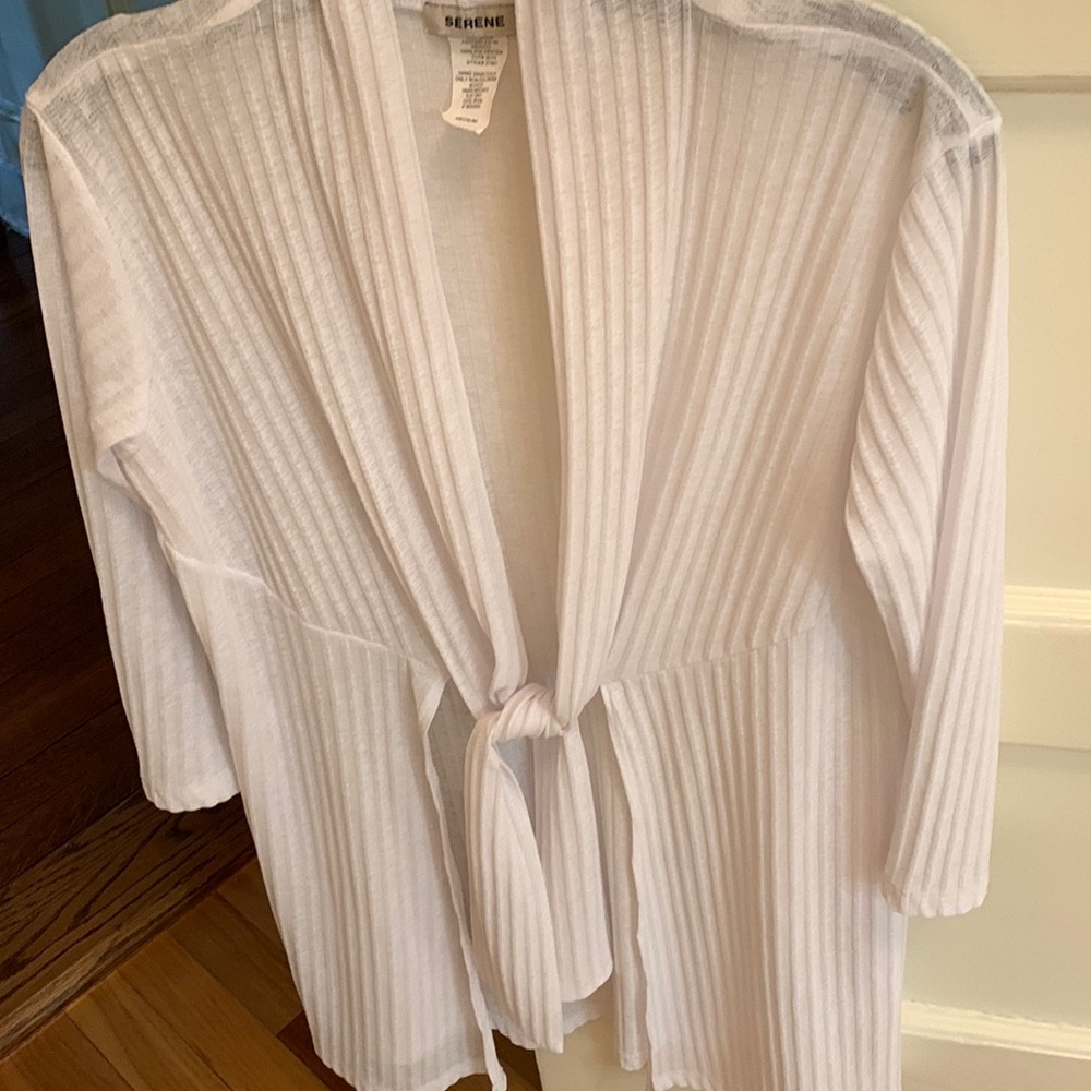 Serene front‎ tie cover -up.2 pocket.